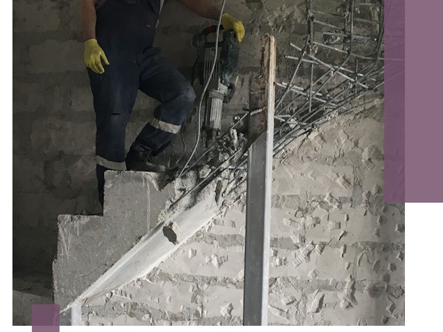 Демонтаж металлических и бетонных лестниц в Соколе