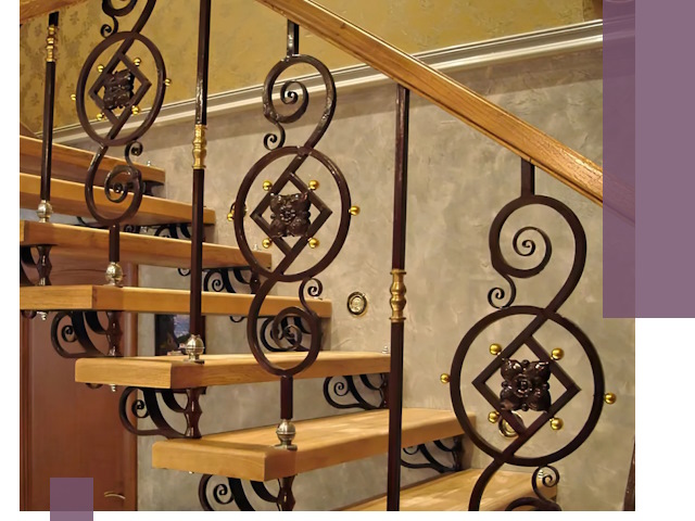 Изготовление кованых лестниц под ключ в Соколе