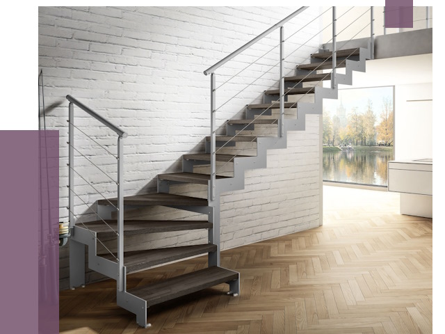 Г-образные лестницы под ключ в Соколе от 37769 руб. | ПРОЛЁТ-Скл