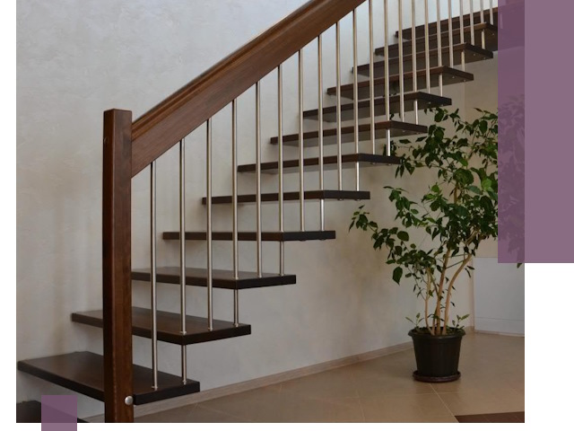 Лестницы на больцах под ключ в Соколе – изготовление и монтаж