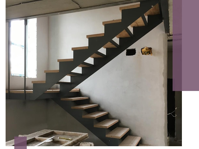 Изготовление лестниц на металлокаркасе в Соколе от производителя