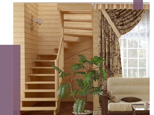 Лестницы для дачи в Соколе от 77361 руб.  | ПРОЛЁТ-Скл