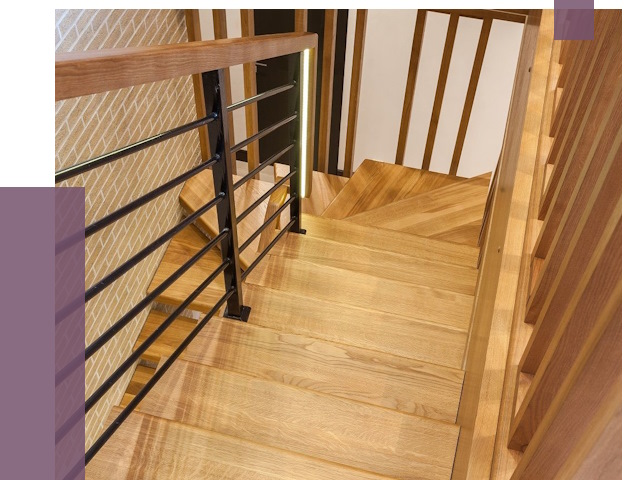 Лестницы из ясеня в Соколе под ключ от 10211 руб. 