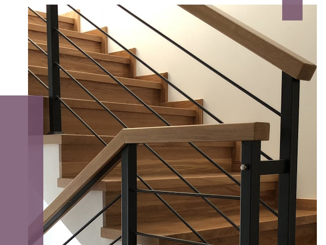 Обшивка металлической лестницы деревом в Соколе от 4428 руб. 