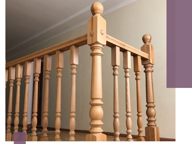 Деревянные перила на заказ в Соколе: монтаж и изготовление