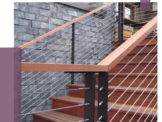 Тросовые перила под ключ в Соколе от 7918 руб. 