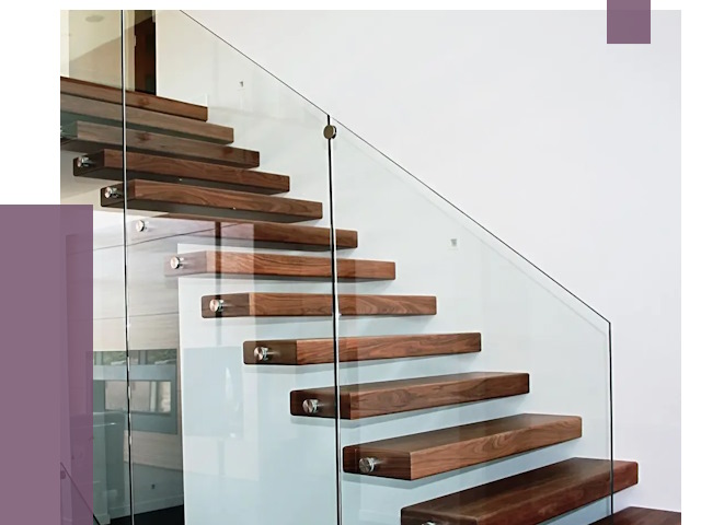 Стеклянные перила для лестницы в Соколе от 15108 руб.