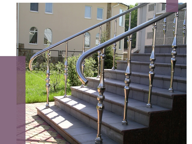 Перила для крыльца в Соколе от 10940 руб. — монтаж ПРОЛЁТ-Скл