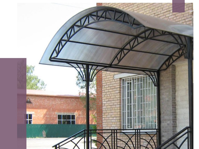 Металлические навесы и козырьки в Соколе от 13024 руб.