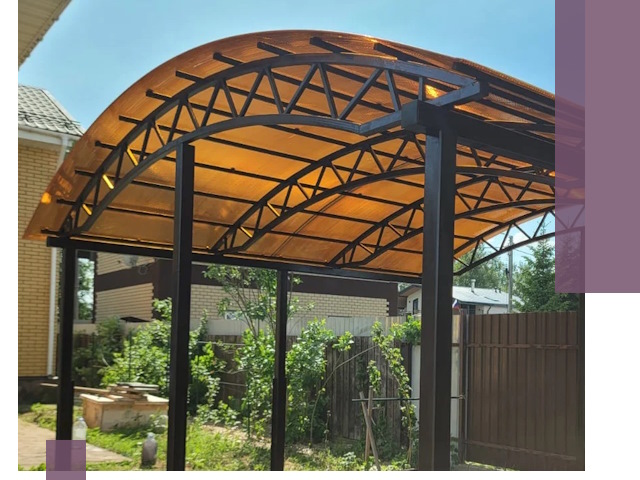 Изготовление навесов под ключ в Соколе из качественных материалов