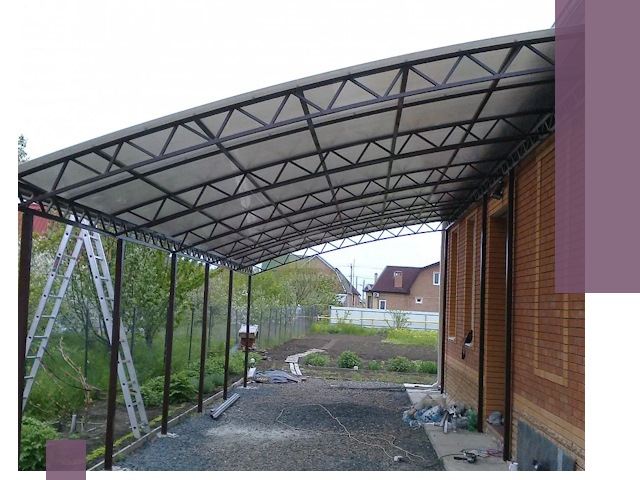 Профессиональный монтаж навесов под ключ в Соколе