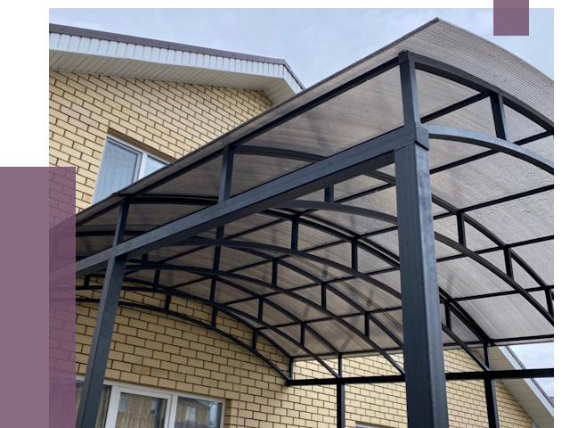 Монтаж козырьков в Соколе от 11721 руб. | ПРОЛЁТ-Скл