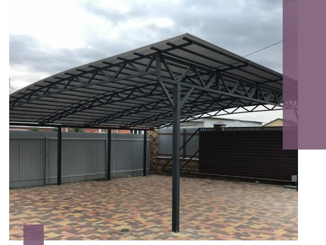 Недорогие навесы под ключ в Соколе — изготовление и монтаж