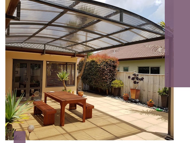 Навесы во двор под ключ в Соколе — изготовление и монтаж