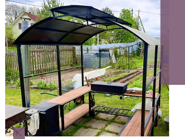 Навесы для барбекю в Соколе: изготовление, монтаж и демонтаж