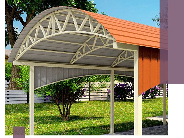 Навесы из профнастила под ключ в Соколе — установка и монтаж