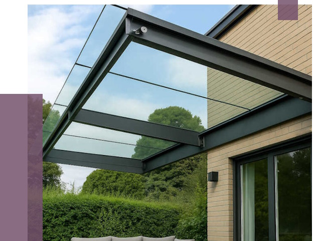 Стеклянные навесы и козырьки в Соколе от 12503 руб.