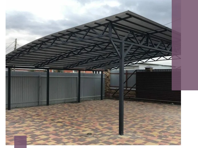 Металлические навесы под ключ в Соколе — изготовление и монтаж