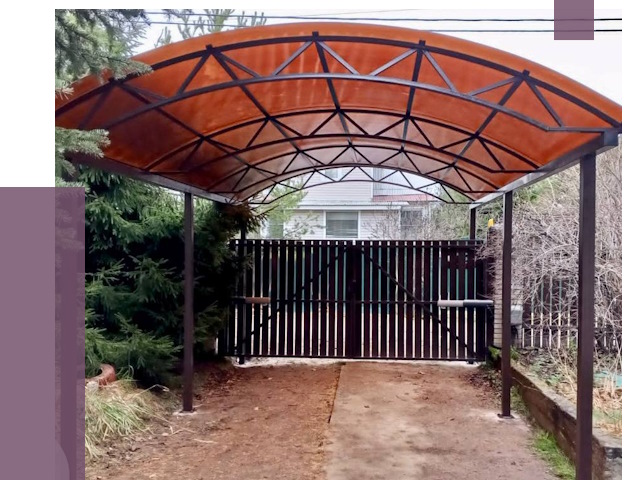 Арочные навесы в Соколе от 12972 руб. — изготовление и монтаж | ПРОЛЁТ-Скл