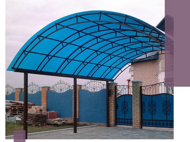Арочные навесы под ключ в Соколе — изготовление и монтаж