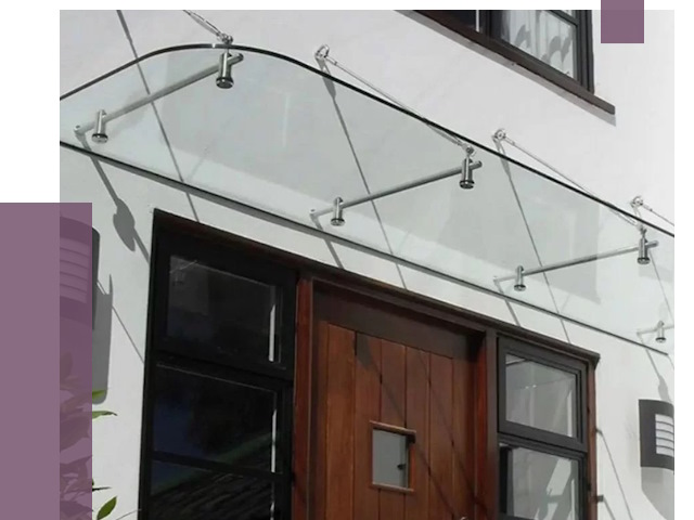 Стеклянные козырьки в Соколе от 19275 руб. | ПРОЛЁТ-Скл