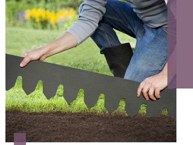 Металлические бордюры для газона в Соколе — изготовление и монтаж