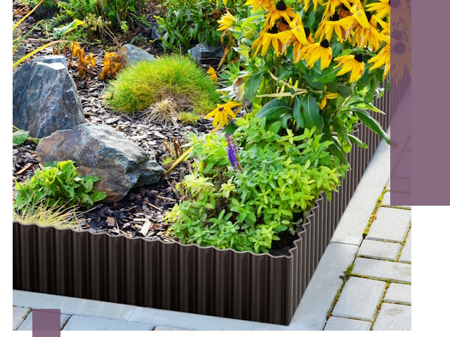 Металлические бордюры для клумб в Соколе — производство и монтаж