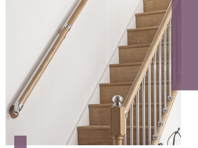 Пристенные поручни из стали и нержавейки под монтаж в Соколе