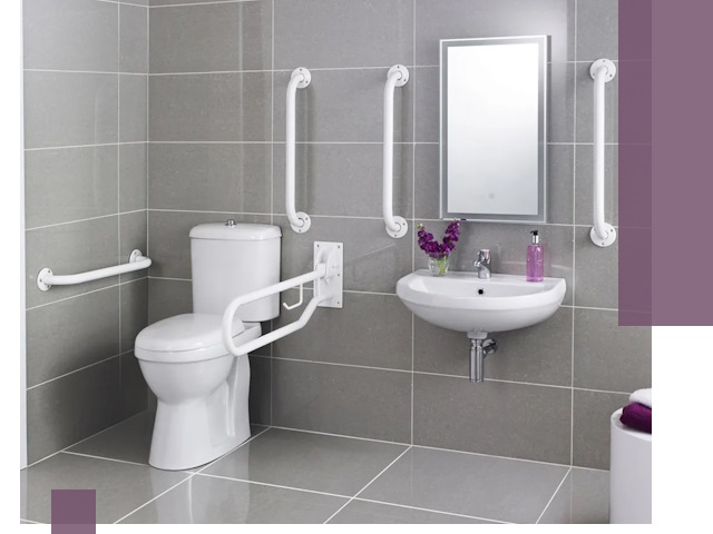 Поручни для санузлов в Соколе: установка, ремонт и монтаж