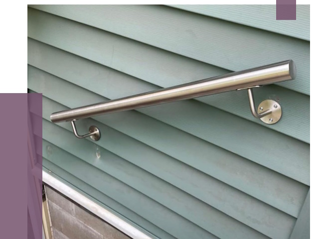 Поручни из нержавеющей стали в Соколе от 7814 руб.  | ПРОЛЁТ-Скл